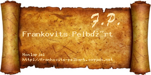 Frankovits Pelbárt névjegykártya